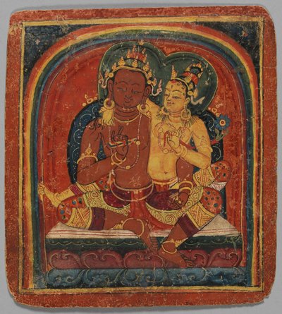 Tarjeta de Iniciación Tsakalis: Nirvana Vishkambhin, principios del siglo XV de Unbekannt