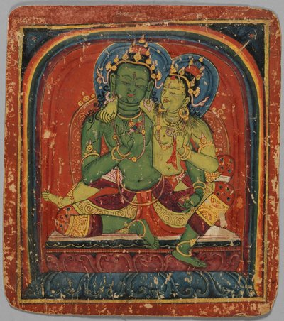 Tarjeta de iniciación Tsakalis: Vajrapani, principios del siglo XV de Unbekannt