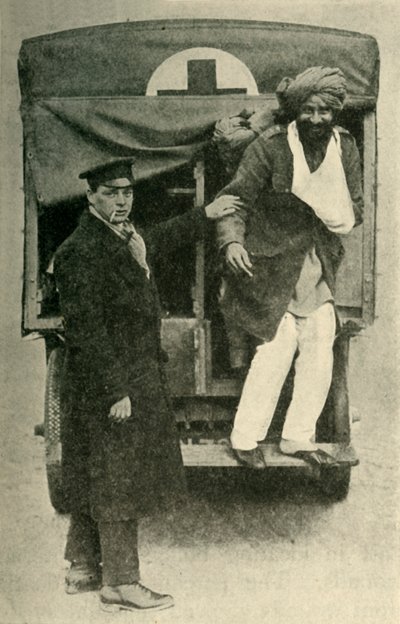 Soldado indio herido, Primera Guerra Mundial, 1914, c1920 de Unbekannt