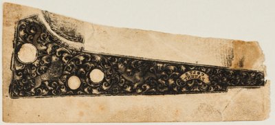 Impresión de tinta de un revólver Colt, ca. 1854 de Unbekannt