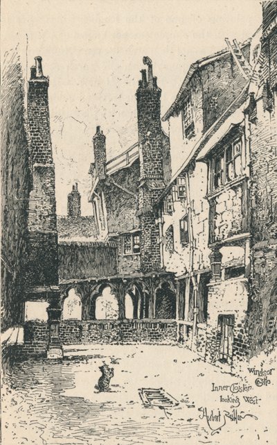 Claustro interior, mirando al oeste, 1895 de Unbekannt