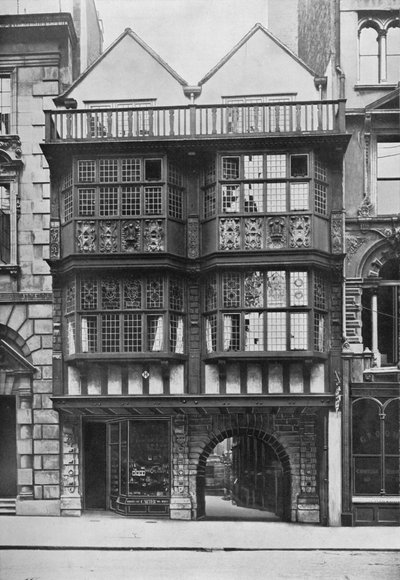 Casa de la Puerta del Templo Interior, Ciudad de Londres, c1900 de Unbekannt