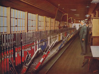 Dentro de la caja de señales del patio de locomotoras, York, 1926 de Unbekannt
