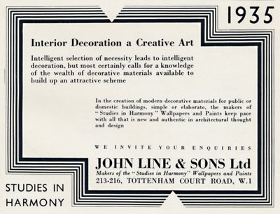 Decoración interior un arte creativo - John Line & Sons Ltd de Unbekannt
