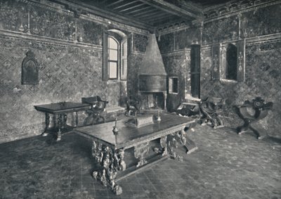 Interior, Palazzo Davanzati - Con mesa florentina de finales del siglo XVI, 1928 de Unbekannt