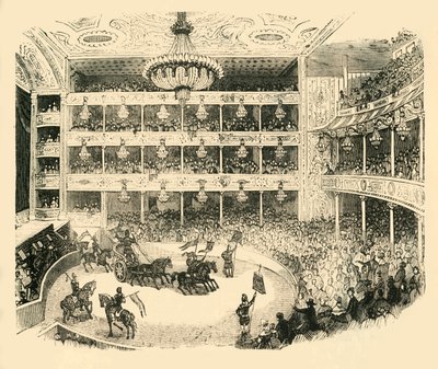 Interior del Anfiteatro de Astley en 1843, c1878 de Unbekannt