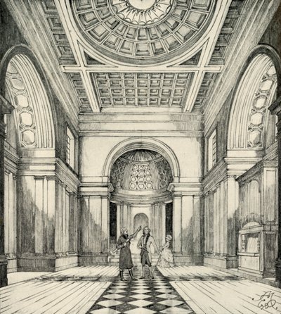 Interior de la iglesia de Ayot St. Lawrence, Hertfordshire, 1938 de Unbekannt