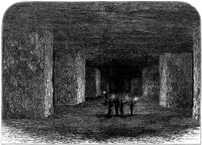 Interior de la Mina de Sal de Marston, Northwich, Cheshire, Inglaterra, c1880 de Unbekannt