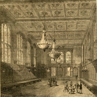 Interior del Merchant Taylors Hall, 1897 de Unbekannt
