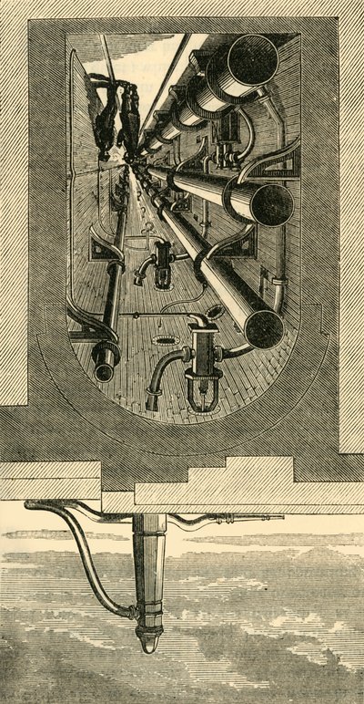 Interior del metro, Viaducto Holborn, c1876 de Unbekannt