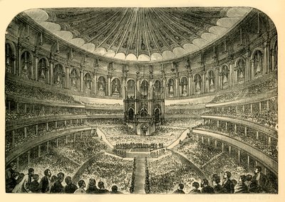 Interior del Albert Hall, c1876 de Unbekannt