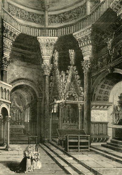 Interior de la Catedral de Spalatro, Antiguamente Templo del Palacio de Diocleciano, 1890 de Unbekannt
