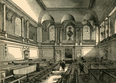 Interior de la Capilla del Hospital de los Niños Abandonados, c1876 de Unbekannt
