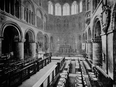 Interior de la Iglesia de San Bartolomé el Grande, West Smithfield, Ciudad de Londres, 1906 de Unbekannt