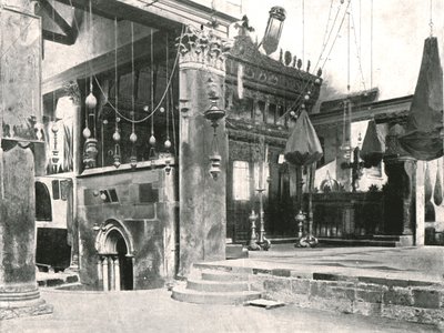 Interior de la Iglesia de la Natividad, Belén, Palestina, 1895 de Unbekannt