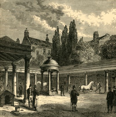 Interior del patio del viejo Tattersalls, c1876 de Unbekannt