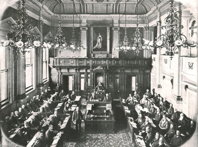 Interior de la Casa de la Asamblea, Ciudad del Cabo, Sudáfrica, 1895 de Unbekannt