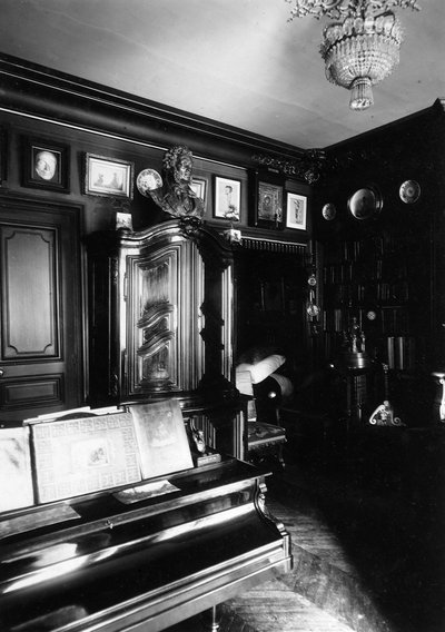 Interior del Museo del autor e historiador Alexander Onegin en París, 1920s de Unbekannt