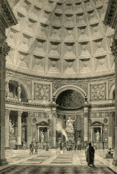 Interior del Panteón en Roma restaurado, 1890 de Unbekannt
