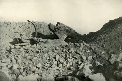 Interior de los fuertes de Seddul Bahr, 1919 de Unbekannt
