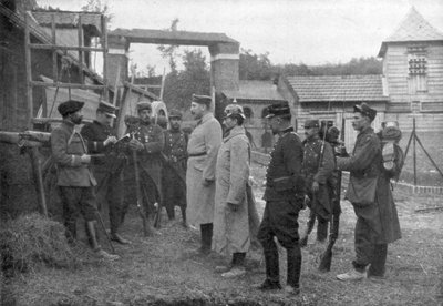 Interrogatorio de prisioneros alemanes, Francia, agosto 1914 de Unbekannt