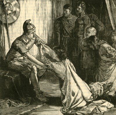 Entrevista entre Coriolano y su esposa y madre, 1890 de Unbekannt