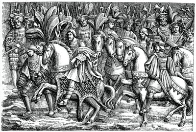 Entrevista entre Francisco I y Enrique VIII, en el Campo del Paño de Oro de Unbekannt