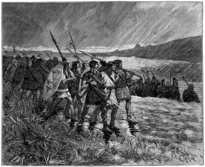 Invasión de los Alanos o Visigodos, Galia, principios del siglo V 1882-1884 de Unbekannt