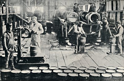 Yodo siendo preparado para el envío en las salitreras de Tarapacá, 1911 de Unbekannt