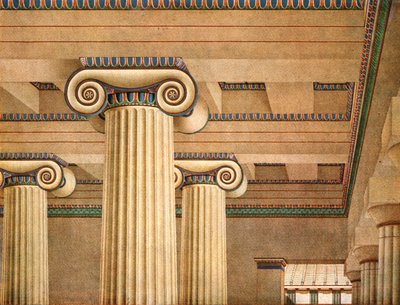 Sala Jónica en la Acrópolis de Atenas, Grecia, 1928 de Unbekannt