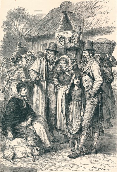 Campesinos irlandeses, 1896 de Unbekannt