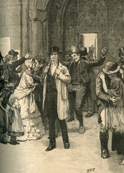 Prisioneros irlandeses liberados durante el progreso de Lord Mulgrave, 1836 c. 1890 de Unbekannt