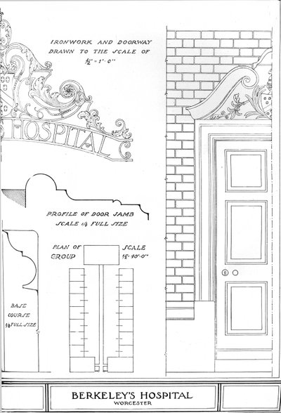 Rejería y puerta, Hospital de Berkeleys, Worcester, Worcestershire, 1924 de Unbekannt
