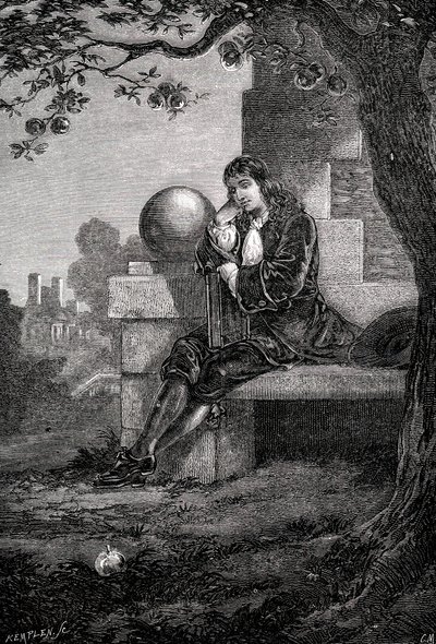 Isaac Newton, científico y matemático inglés, siglo XVII c1880 de Unbekannt