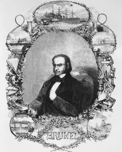 Isambard Kingdom Brunel, ingeniero civil, c1850s de Unbekannt
