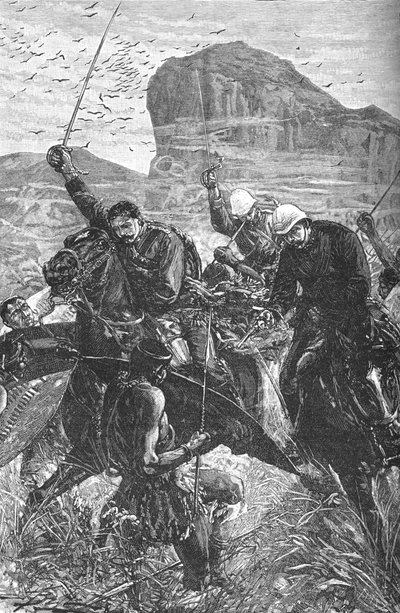 Isandhlwana: La carrera con los colores, 1879, c1880 de Unbekannt