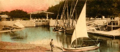 Ismailia - La compuerta hacia abajo, c1918-c1939 de Unbekannt