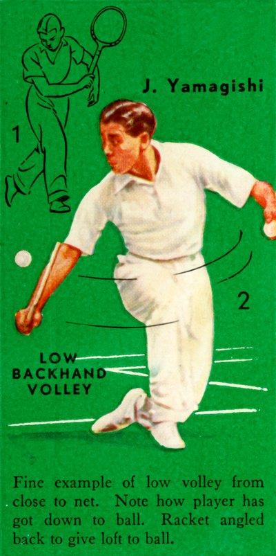 J. Yamagishi - Volea de revés bajo, c1935 de Unbekannt