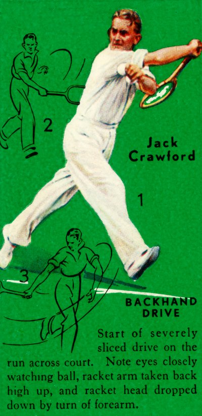 Jack Crawford - Drive de revés, c1935 de Unbekannt