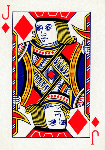 Sota de diamantes de una baraja de cartas de Goodall & Son Ltd., c1940 de Unbekannt