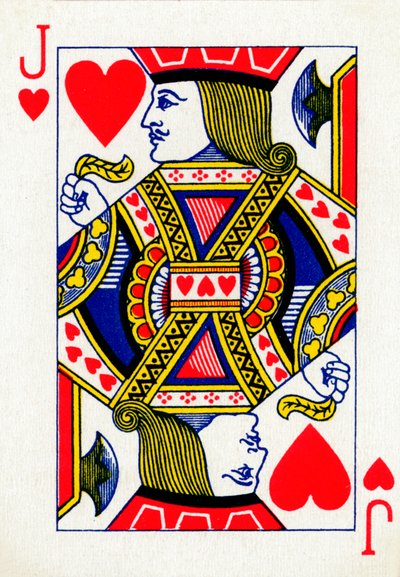 Jack de corazones de una baraja de cartas de Goodall & Son Ltd., c1940 de Unbekannt