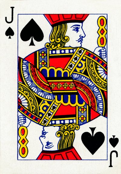Sota de espadas de una baraja de cartas de Goodall & Son Ltd., c1940 de Unbekannt