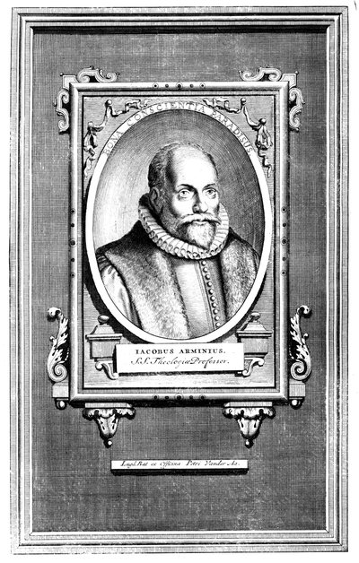 Jacobus Arminius, teólogo holandés y profesor de teología en la Universidad de Leiden de Unbekannt