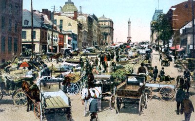Mercado Jacques Cartier, Montreal, Canadá, c. 1900s de Unbekannt