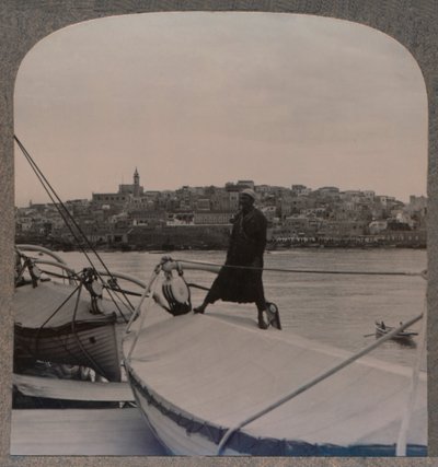 Jaffa la antigua Joppa desde el Mar, c1900 de Unbekannt