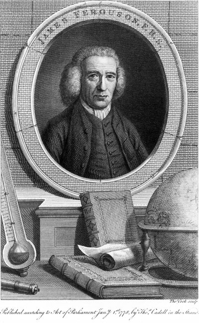 James Ferguson, astrónomo escocés, c 1760s de Unbekannt
