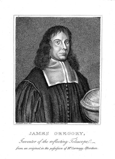 James Gregory, matemático y astrónomo escocés del siglo XVII de Unbekannt
