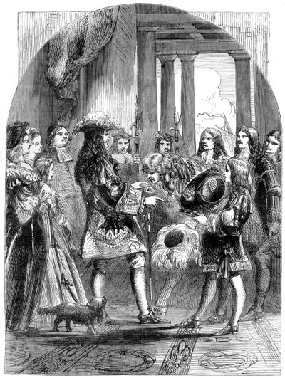 Despedida de Jacobo II de Luis XIV, 1680s, siglo XIX de Unbekannt