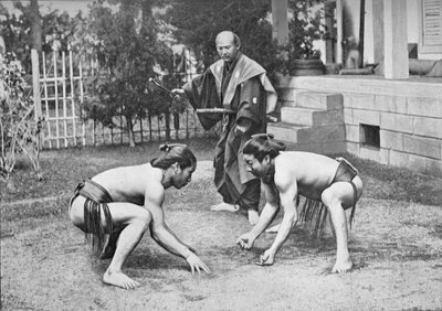 Luchadores japoneses listos para un combate de Unbekannt