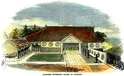 Casa del gobernador japonés, en Nagasaki, Japón, 1855 de Unbekannt